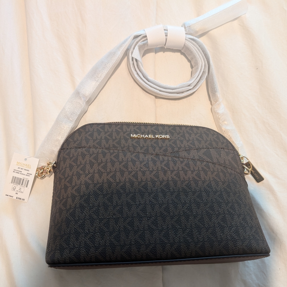 Michael Kors Black Signature Crossbody Bag
